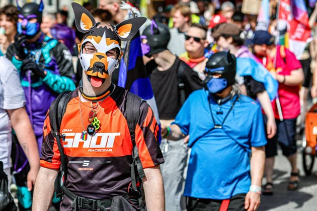 CSD Hannover 2026 Motto We write the future Equal rights Self-determined Queer Participants of CSD Hannover 2026 at Opernplatz Hannover Opernplatz Lower Saxony, Region Hannover Germany