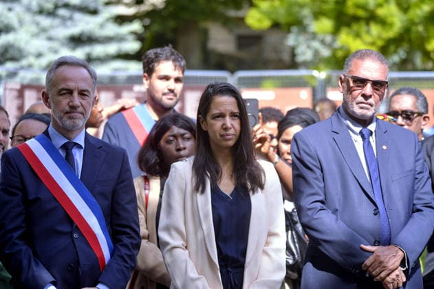 Tribute to all the victims of slavery - Paris Emmanuel Grégoire, Mayor of Paris Naïma Moutchou, Minister of Overseas France during a commemorative ceremony in the Jardin Jacques Martial, in tribute to all the victims of slavery ,on the occasion of the National Day in Tribute to the Victims of Slavery, at the Jardins du Trocadéro The National Day in Tribute to the Victims of Slavery, and the associated ceremony organized by the City of Paris, celebrate the memory of the enslaved people, as well as their descendants, and pay tribute to their contribution to the building of the Nation in Paris, France on May 23 2026. Photo by Karim Ait Adjedjou ABACAPRESS.COM Paris France Copyright: xAitxAdjedjouxKarim ABACAx