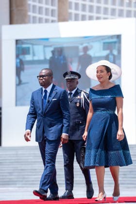 May 24, 2026, Cotonou, Cotonou, Benin: ROMUALD WADAGNI President of Benin Republic and NATALIE VILETTE WADAGNI during the nvestiture ceremony of the President of the Republic at Congress Palace Cotonou Benin  - ZUMAs385 20260524_zsp_s385_005 Copyright: xLeopoldxSoglox