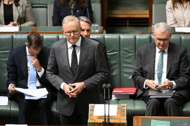QUESTION TIME, Australian Prime Minister Anthony Albanese speaks during Question Time in the House of Representatives at Parliament House in Canberra, Monday, May 25, 2026. ( NO ARCHIVING CANBERRA AUSTRALIAN CAPITAL TERRITORY AUSTRALIA  Copyright: xLUKASxCOCHx 20260525179660301840