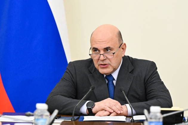 RUSSIA, MOSCOW - MAY 25, 2026: Mikhail Mishustin, Prime Minister of Russia, holds a meeting with his deputies at the House of the Government. Alexander Miridonov POOL TASS  93018529