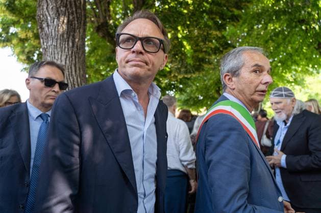 May 24, 2026, Pollenzo, Cn, Italy: Francesco Lollobrigida, Minister of Agriculture, at the funeral ceremony for Carlo Petrini, founder of Slow Food, the Terra Madre food fair, and the University of Pollenzo. Pollenzo, May 24, 2026 Pollenzo Italy - ZUMAa289 20260524_zia_a289_099 Copyright: xSelenexDanielex xAgfx