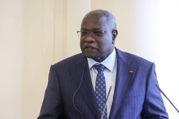 RUSSIA, MOSCOW - MAY 25, 2026: Cameroon s Ambassador to Russia Mahamat Paba Sale speaks during a reception for the heads of missions at the Reception House of Russia™s Ministry of Foreign Affairs on Africa Day Moscow Russia  - ZUMAt113 20260525_zaa_t113_185 Copyright: xSergeixFadeichevx