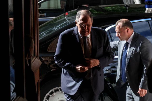 RUSSIA, MOSCOW - MAY 25, 2026: Russia s Minister of Foreign Affairs Sergei Lavrov (C) is seen before a reception for the heads of missions at the Reception House of Russia™s Ministry of Foreign Affairs on Africa Day Moscow Russia  - ZUMAt113 20260525_zaa_t113_183 Copyright: xSergeixFadeichevx