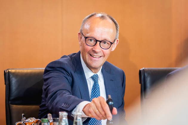 Friedrich Merz CDU , Federal Chancellor, taken during a cabinet meeting in Berlin, 27 05 2026 Berlin Germany Copyright: xJulianexSonntagx