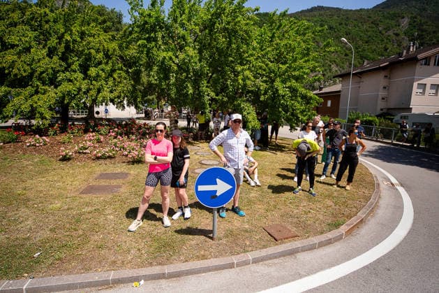 IPA85136999 - Trento ,Passage of the Giro d Italia In the photo: Passage of the Giro d Italia in Gardolo  Copyright: xAaronxGiordanix xAaronxGiordanix 85136999