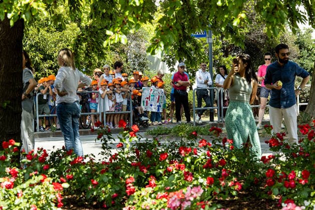 IPA85136965 - Trento ,Passage of the Giro d Italia In the photo: Passage of the Giro d Italia in Gardolo  Copyright: xAaronxGiordanix xAaronxGiordanix 85136965