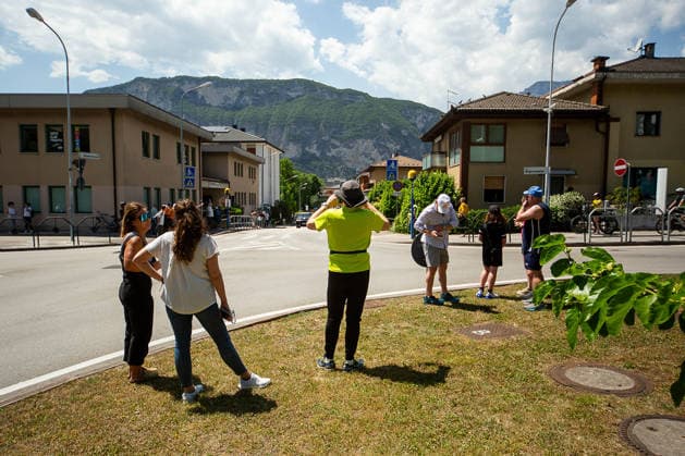 IPA85136967 - Trento ,Passage of the Giro d Italia In the photo: Passage of the Giro d Italia in Gardolo  Copyright: xAaronxGiordanix xAaronxGiordanix 85136967
