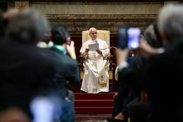 News Bilder des Tages ITALY- REL VATICAN -POPE LEO XVI RECEIVES IN AUDIENCE THE MEMBERS OF THE CENTESIMUS ANNUS PRO PONTEFICE FOUNDATION May 30, 2026 ITALY REL - VATICAN May 30, 2026 Pope Leo XIV receives in audience the members of the Centesimus Annus Pro Pontifice Foundation EDITORIAL USE ONLY - NO BOOKS Copyright: xVATICANxMEDIAx xCatholicxPressxPhotox