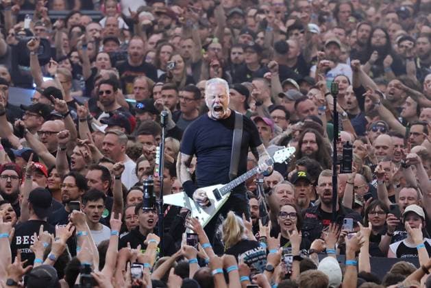 30 05 2026, Metallica in concert live at the Olympiastadion, Berlin, singer and guitarist James Hetfield, Berlin
