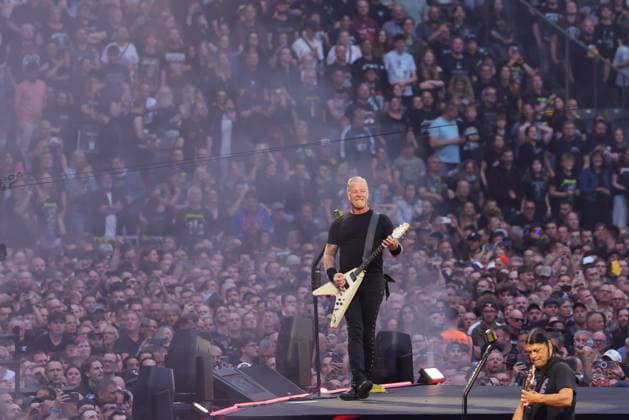 30 05 2026, Metallica in concert live at the Olympiastadion, Berlin, singer and guitarist James Hetfield, Kirk Hammet, Lars Ulrich, Robert Trujilo, Berlin