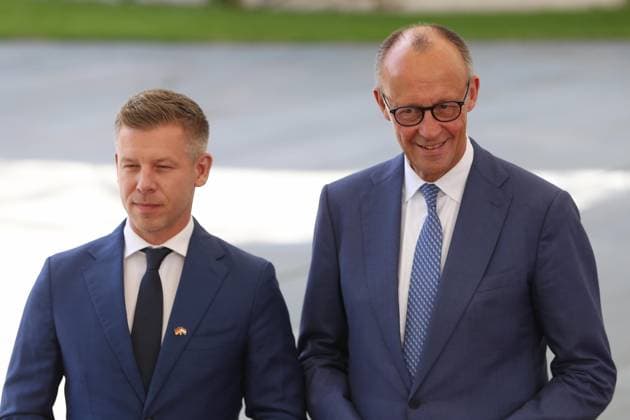 Berlin, Germany, 02 06 2026 Federal Chancellery Reception of the Prime Minister of Hungary Péter Magyar and Federal Chancellor Friedrich Merz CDU Copyright: xdtsxNachrichtenagenturx dts_121696