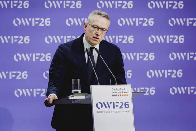 Karsten Wildberger, Federal Minister for Digitization and State Modernization, recorded at the East German Economic Forum in Bad Saarow, 02 06 2026 Bad Saarow Germany Copyright: xFlorianxGaertnerx