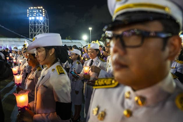 Birthday of Thai Queen Suthida in Bangkok BANGKOK, THAILAND - JUNE 03: Officials line up in front of a portrait of Her Majesty Queen Suthida Bajrasudhabimalalakshana the queen of Thailand to pay their respect during a ceremony in honor of her birthday at Sanam Luang royal field in Bangkok, Thailand on June 03, 2026. Adryel Talamantes Anadolu Bangkok Thailand. Editorial use only. Please get in touch for any other usage.  Copyright: x2026xAnadoluxAdryelxTalamantesx