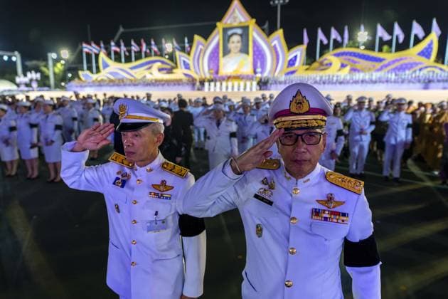 Birthday of Thai Queen Suthida in Bangkok BANGKOK, THAILAND - JUNE 03: Officials line up in front of a portrait of Her Majesty Queen Suthida Bajrasudhabimalalakshana the queen of Thailand to pay their respect during a ceremony in honor of her birthday at Sanam Luang royal field in Bangkok, Thailand on June 03, 2026. Adryel Talamantes Anadolu Bangkok Thailand. Editorial use only. Please get in touch for any other usage.  Copyright: x2026xAnadoluxAdryelxTalamantesx