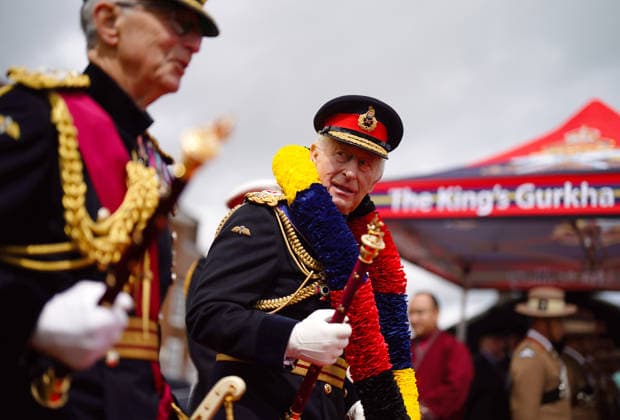 Royal visit to the King s Gurkha Artillery King Charles III during a visit to the King s Gurkha Artillery in Larkhill, Wiltshire. The regiment was formally established in April 2025, and the Formation Parade will mark the first ceremonial opportunity to celebrate the creation of the Army s first dedicated Gurkha Artillery unit. Picture date: Thursday June 4, 2026., Credit:Aaron Chown PA ROTA - B68 Avalon UK, Larkhill  Copyright: xAaronxChownx xPAxROTAx-xB68x xAvalonx 1107735846