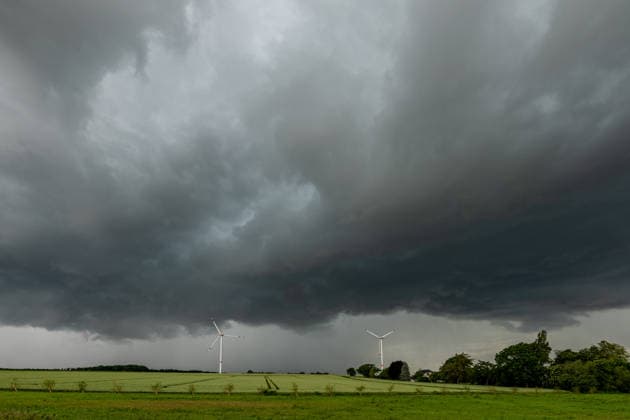 Thunderstorms move across Germany On 4 June 2026, several thunderstorms and storms moved across large parts of Germany One of the focal points was in North Rhine-Westphalia Strong wind shear caused several suspected tornadoes The thunderstorms were accompanied by heavy rain, squalls