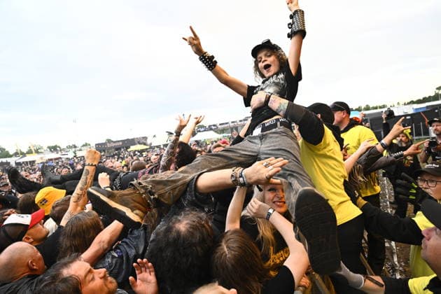 SÖLVESBORG, SWEDEN 20260605 The audience when Venom, UK, plays at Sweden Rock Festival on Friday SÖLVESBORG SWEDEN x10080x  Copyright: xFredrikxSandberg TTx SWEDEN ROCK FESTIVAL 2026 xE1IznGg8Og