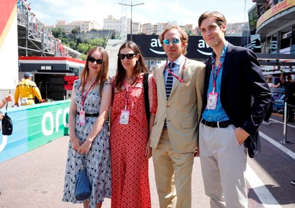 PEOPLE GP MONACO PHOTOPQR NICE MATIN Jean François Ottonello Monaco 06 06 2026 83e Grand Prix de Monaco 2026 PEOPLE Alexandra de Hanovre, Tatiana et Andrea Casiraghi, Ben Sylvester Strautmann Monaco Formula 1 Grand Prix, on June 6, 2026 Monaco France  Copyright: xPHOTOPQR NICExMATIN MAXPPPxJeanxFrançoisxOttonellox 20260606NIM9659 20260606NIM9659