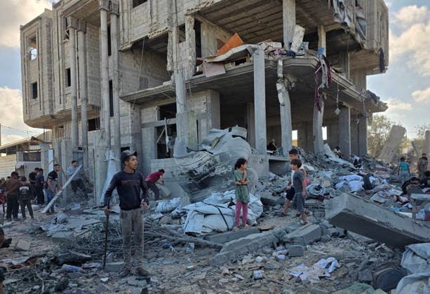Palestinians Inspect Destruction After Strike on Displacement Area Palestinians inspect the destruction caused by an Israeli airstrike that targeted tents and shelters for displaced people in the Mawasi area of Khan Younis, southern Gaza Strip, on June 7, 2026. Debris and personal belongings were scattered across the sandy area as residents searched through the wreckage of their damaged shelters. Photo by Tariq Mohammad APA Images Khan Yunis Gaza Strip Palestinian Territory 070626_Khan_Yunis_TM_00(62) Copyright: xapaimagesxTariqxMohammad xapaimagesx