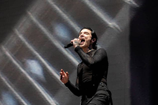 Andy Biersack singing during the performance of the US rock band Black Veil Brides as part of the Rock am Ring 2026 festival at the Nürburgring Nürburg Rock am Ring Rheinland Pfalz Germany