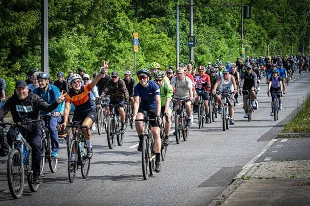 Bicycle rally of the ADFC Berlin FOR EDITORIAL PURPOSES ONLY EDITORIAL USE ONLY p Bicycle rally of the ADFC Berlin, According to the ADFC, participants will ride from various starting points over a total distance of more than 2,700 kilometers to the Großer Stern am Tiergarten T Copyright: MaurizioxGambarini doc866q42l263m6c4ave19 ,EDITORIAL USE ONLY Copyright: MaurizioxGambarini