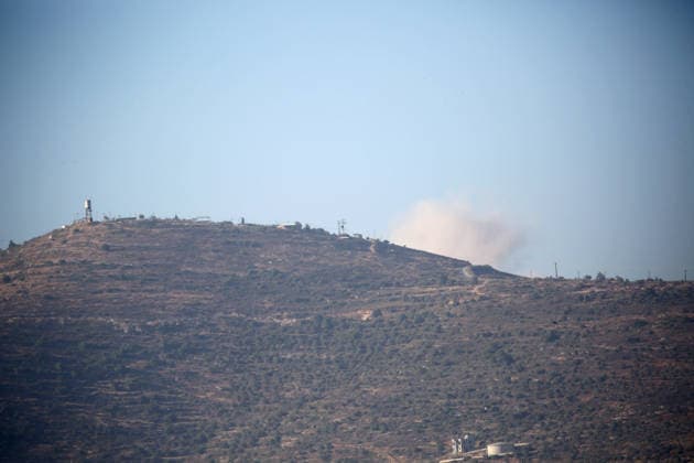 June 8, 2026, Nablus, West Bank, Palestine: Smoke rises from the Israeli settlement of Itamar in the West Bank, near Nablus, after missiles were launched from Iran toward Israel. Sirens sounded in several areas of northern Israel, Jerusalem, and Jewish settlements in the West Bank following the missile attack from the Islamic capital, Iran. Nablus Palestine - ZUMAs197 20260608_aaa_s197_005 Copyright: xNasserxishatyehx