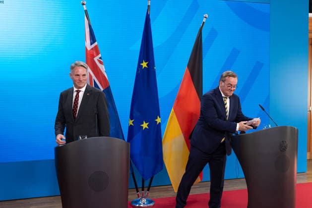 Press meeting of Defense Minister Boris Pistorius and Australian Deputy Prime Minister and Minister of Defense Richard Marles Germany, Berlin on 08 June 2026 Opening statements by Defense Minister Boris Pistorius and Australian Deputy Prime Minister and Minister of Defense Richard Marles to the press