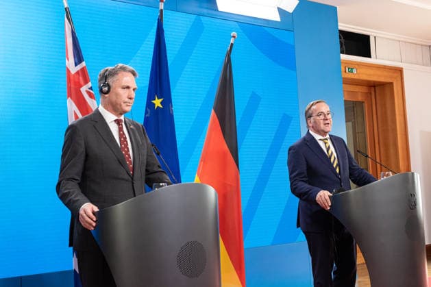 Press meeting of Defense Minister Boris Pistorius and Australian Deputy Prime Minister and Minister of Defense Richard Marles Germany, Berlin on 08 June 2026 Opening statements by Defense Minister Boris Pistorius and Australian Deputy Prime Minister and Minister of Defense Richard Marles to the press