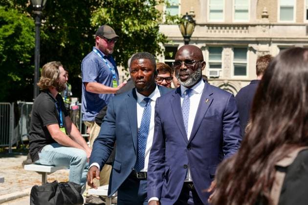 New York, NY- June 8: Governor Hochul and Mayor Mamdani make a World Cup FIFA announcement of a free watch party in Central Park for the FIFA World Cup 2026 Final on Sunday, July 19. With FIFA President Gianni Infantino, George Weah on June 8, 20267 Credit: AdMedia USA - ZUMAa123 20260608_zaa_a123_287 Copyright: xCamaraxPorterx
