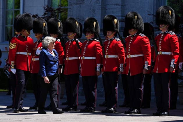 June 8, 2026, Ottawa, On, Canada: Governor General Louise Arbour takes part in the inspection of the Governor Generals foot guard in Ottawa on Monday, June 8, 2026. Ottawa Canada  - ZUMAc35_ 20260608_zaf_c35_169 Copyright: xSeanxKilpatrickx