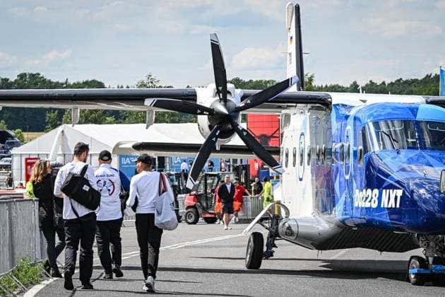 International Air Show ILA FOR EDITORIAL PURPOSES ONLY EDITORIAL USE ONLY p Dornier Do 228 NXT From susta Copyright: MaurizioxGambarini doc867qdysp2ic1clybfmbp ,EDITORIAL USE ONLY Copyright: MaurizioxGambarini