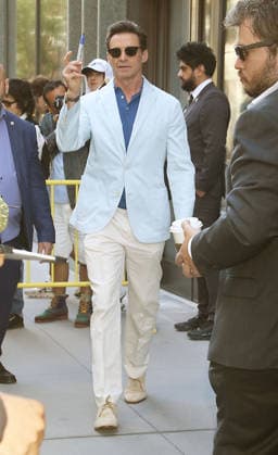 New York NY June 08: Hugh Jackman on Good Morning America to talk about new movie The Death of Robinhood in New York. June 08, 2026. Copyright: xRW Mediapunchx