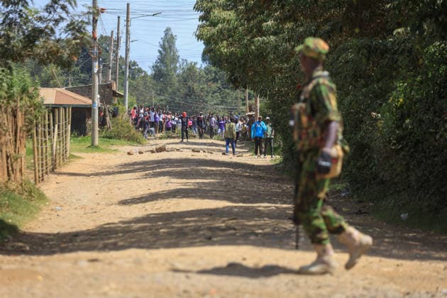 Protest held in Kenya against planned U.S. Ebola quarantine facility NANYUKI, KENYA - JUNE 09: Kenyan police use water cannons and tear gas to disperse demonstrators who blocked a road and set fires during a protest against a planned Ebola quarantine facility for U.S. citizens in Nanyuki, central Kenya on June 09, 2026. Dozens of people gathered in the town to demonstrate against the proposed facility. Lucas Mukasa Anadolu Nanyuki Kenya. Editorial use only. Please get in touch for any other usage.  Copyright: x2026xAnadoluxLucasxMukasax