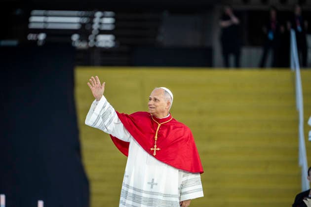 June 9, 2026, Barcelona, Barcelona, Spain: the Olympic Stadium fills to capacity for a Mass with the presence of Pope Leo XIV on the first day of his visit to Barcelona..In the pic :Pope Leo XIV Barcelona Spain - ZUMAr179 20260609_zip_r179_049 Copyright: xEricxRenomx