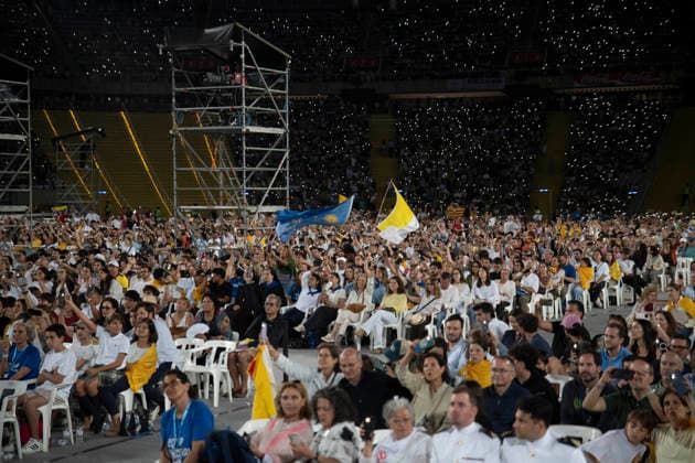 June 9, 2026, Barcelona, Barcelona, Spain: the Olympic Stadium fills to capacity for a Mass with the presence of Pope Leo XIV on the first day of his visit to Barcelona..In the pic :Pope Leo XIV Barcelona Spain - ZUMAr179 20260609_zip_r179_067 Copyright: xEricxRenomx