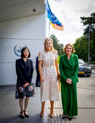 Entertainment Bilder des Tages 10-06-2026 Queen Maxima and Elke Budenbender visited the International Criminal Court in The Hague on the 2nd day of the 3 day statevisit to the Netherlands. Â  Copyright: xPPEx