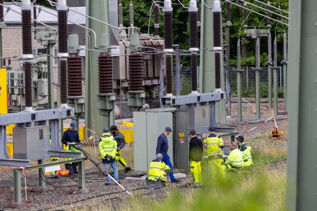 Current themed images Current situation in Reutlingen Betzingen after the power outage, 10 06 2026 Current themed images Current situation in Reutlingen Betzingen after the power outage, 10 06 2026 Betzingen substation Current construction work Copyright: xEibner-Pressefoto DimitrixDrofitx EP_ddh