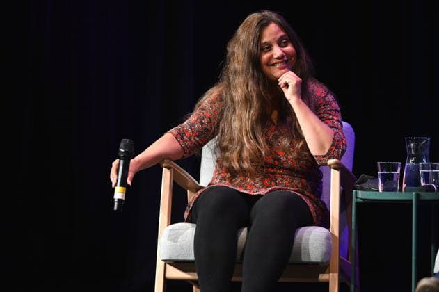 Author Mithu Sanyal speaks at Phil Cologne, an international festival of philosophy