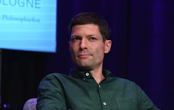 Journalist and author Ronen Steinke speaks at Phil Cologne, an international festival of philosophy