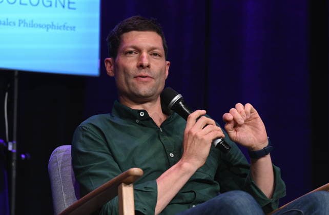 Journalist and author Ronen Steinke speaks at Phil Cologne, an international festival of philosophy