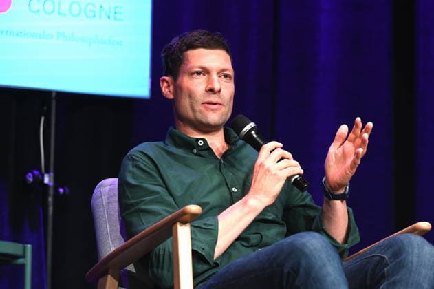 Journalist and author Ronen Steinke speaks at Phil Cologne, an international festival of philosophy
