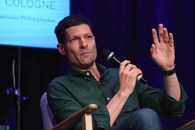 Journalist and author Ronen Steinke speaks at Phil Cologne, an international festival of philosophy