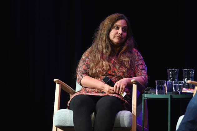 Author Mithu Sanyal speaks at Phil Cologne, an international festival of philosophy