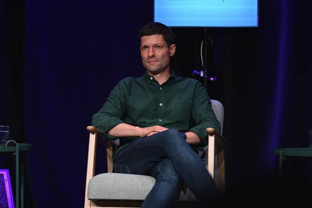 Journalist and author Ronen Steinke speaks at Phil Cologne, an international festival of philosophy