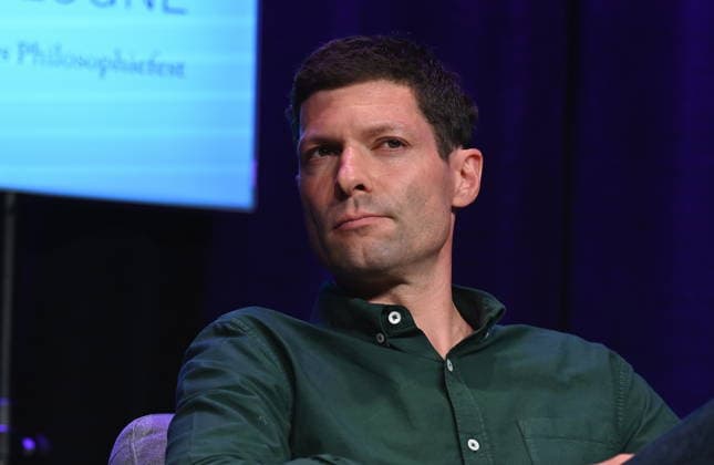 Journalist and author Ronen Steinke speaks at Phil Cologne, an international festival of philosophy