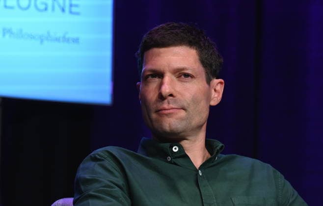 Journalist and author Ronen Steinke speaks at Phil Cologne, an international festival of philosophy