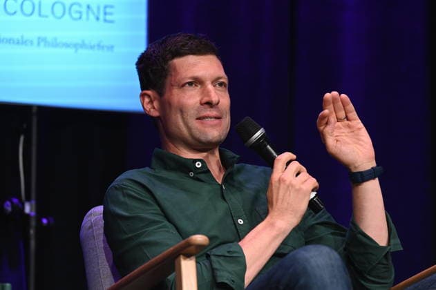 Journalist and author Ronen Steinke speaks at Phil Cologne, an international festival of philosophy