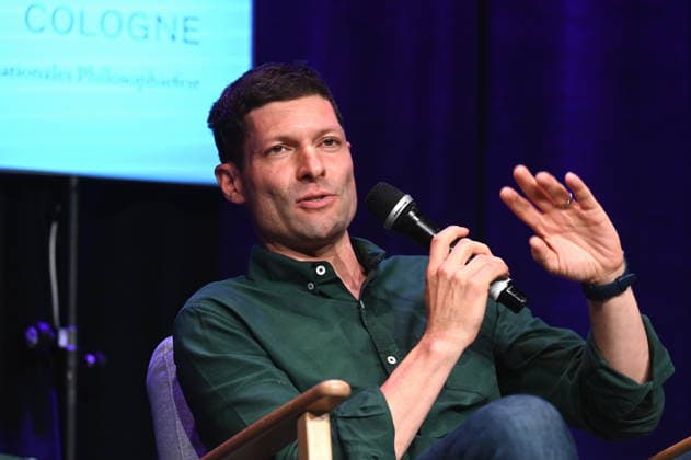 Journalist and author Ronen Steinke speaks at Phil Cologne, an international festival of philosophy