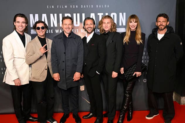 Vojtech Babista, Jakob Moulis, Pawel Lawrynowicz, Ludek Tvrdy, Radoslav Gavlas, Pavlina Nemcova and Arnaud Binard at the premiere of the feature film Manipulation at City Kino Munich, 10 06 2026 Foto:xR.xHeinex xFuturexImagex manipulation_6632